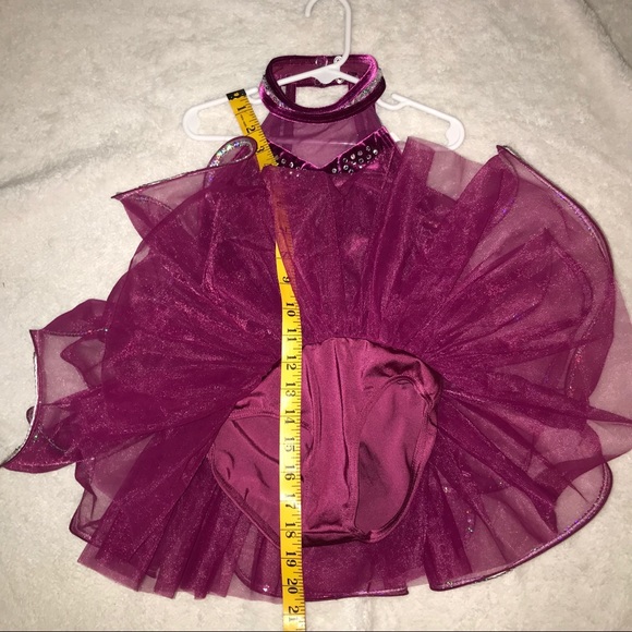 Weissman Velvet Dance Costume w/Austrian Crystals - Picture 10 of 11